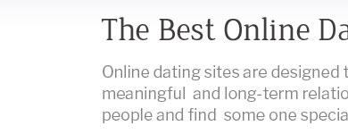 new dating websites